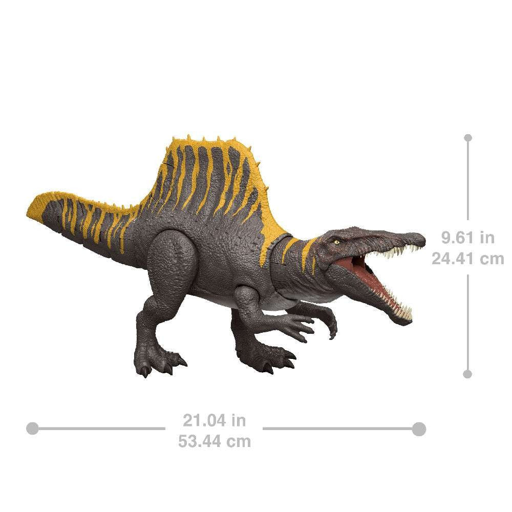 Jurassic World Rebirth Tail Thrasher Spinosaurus Δεινόσαυρος με Διπλή Λειτουργία Επίθεσης και Ήχους (JGB56) - Fun Planet