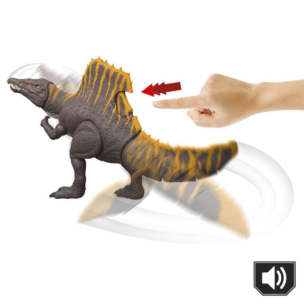 Jurassic World Rebirth Tail Thrasher Spinosaurus Δεινόσαυρος με Διπλή Λειτουργία Επίθεσης και Ήχους (JGB56) - Fun Planet