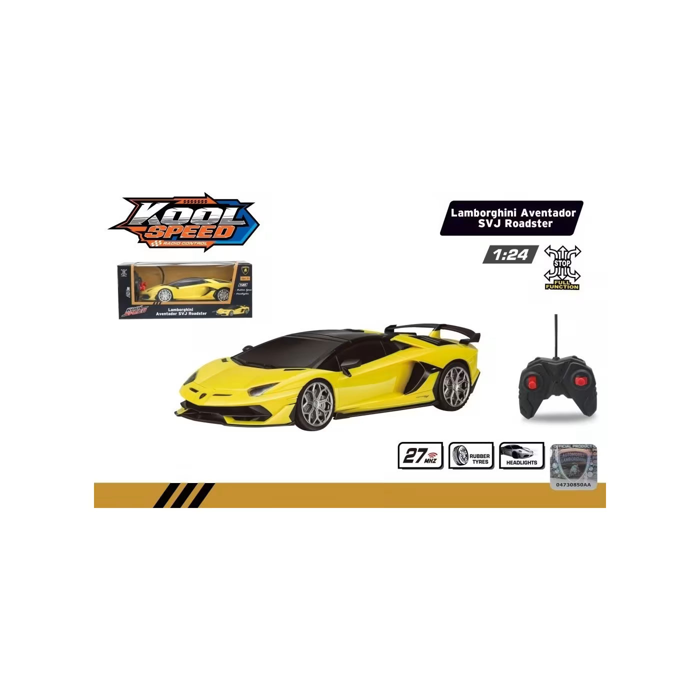 Kool Speed Τηλεκατευθυνόμενο Αυτοκίνητο 1:24 Lamborghini Aventador SVJ Roadster (10503) - Fun Planet