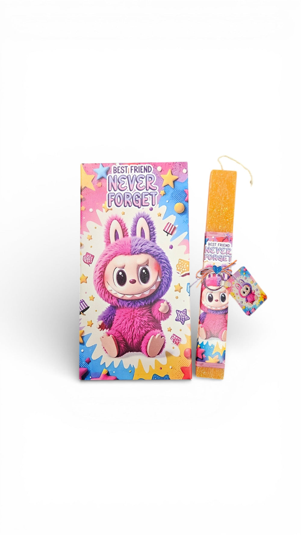 Λαμπάδα Αρωματική με Καμβά 30x15x2εκ Λαμπούμπου και Κουτί Δώρου (K151)