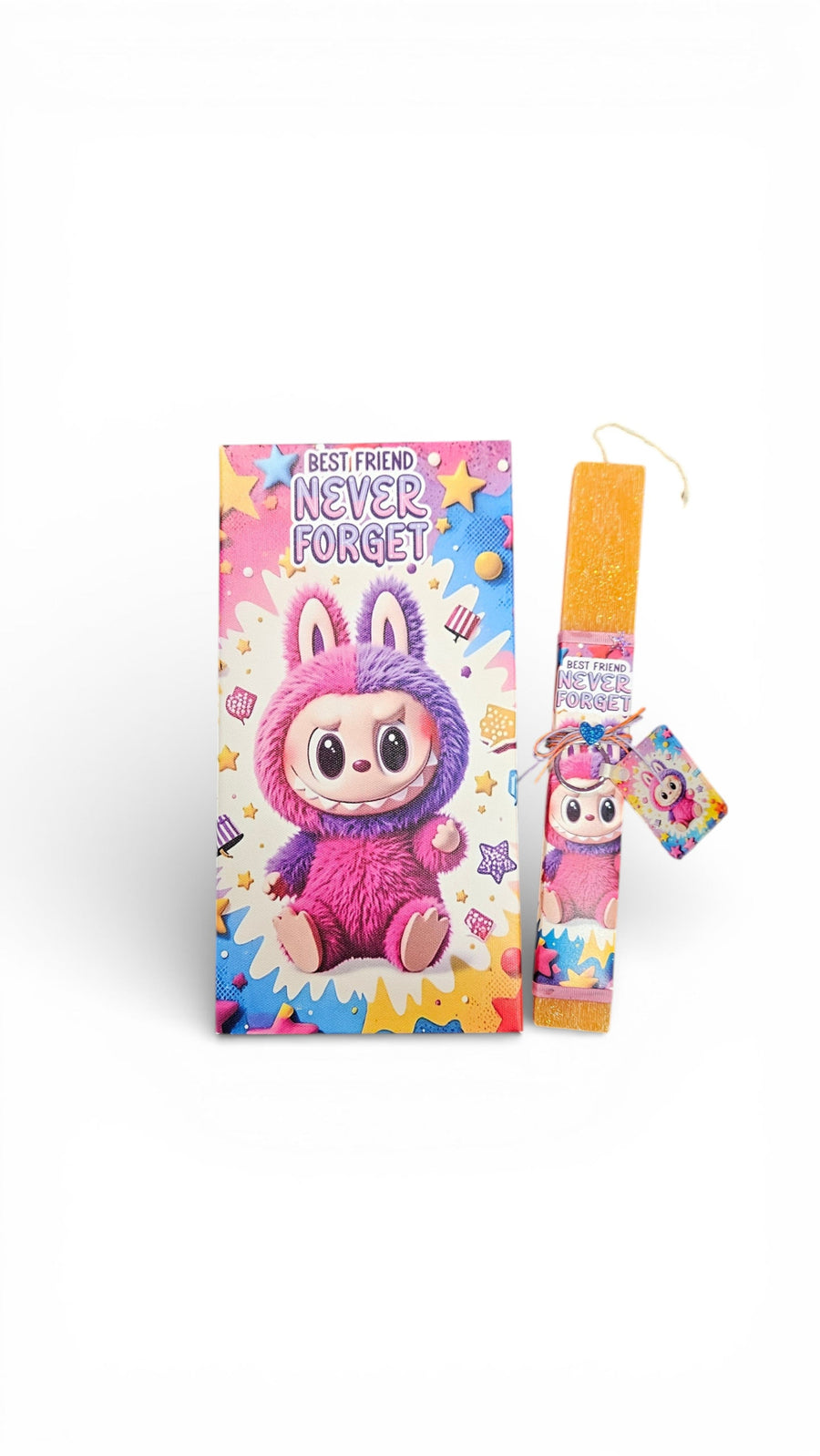 Λαμπάδα Αρωματική με Καμβά 30x15x2εκ Λαμπούμπου και Κουτί Δώρου (K151)