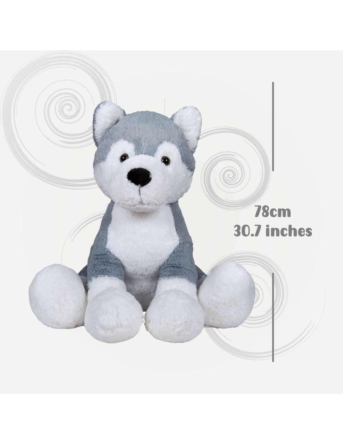 Λούτρινος Σκύλος Husky 78εκ (2920) - Fun Planet