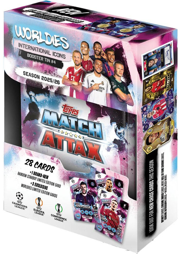 Match Attax Season 2025/26 Topps UEFA Champions Europa Conference League Booster Tin (UL5-BT1013A5_A.T01) - Fun Planet
