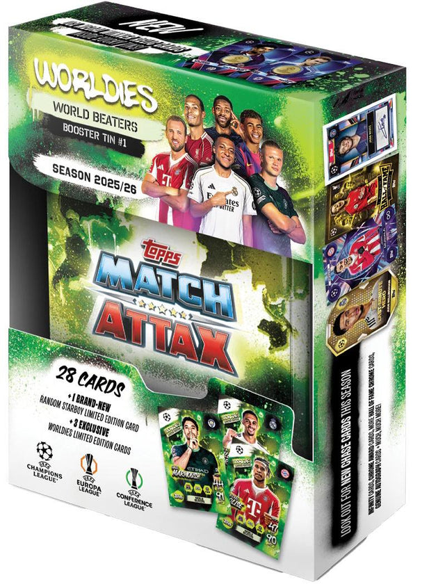 Match Attax Season 2025/26 Topps UEFA Champions Europa Conference League Booster Tin (UL5-BT1013A5_A.T01) - Fun Planet