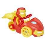 Marvel Spidey and his Amazing Friends Vehicle Iron Racer and Iron Man Figure (F7458) - Fun Planet