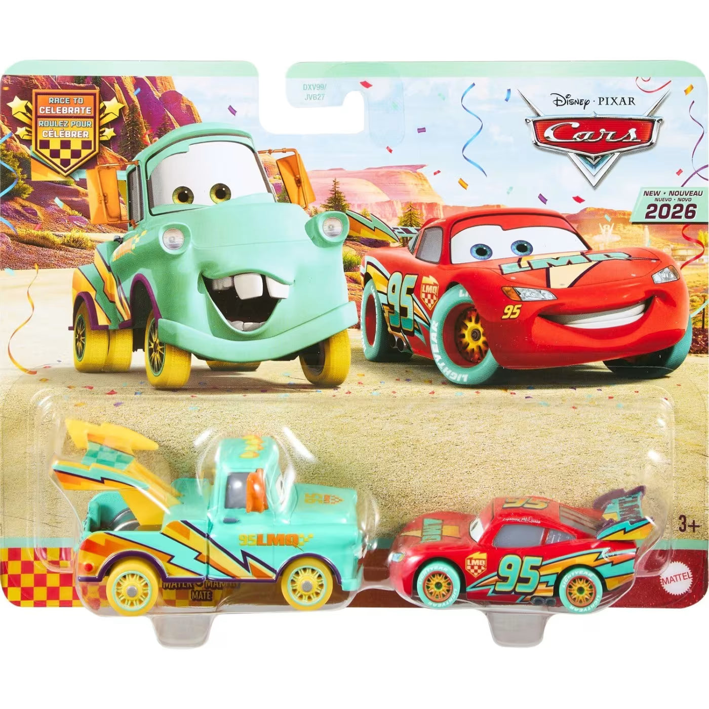 Disney Pixar Cars Αυτοκινητάκια Σετ 2 Mater & Lightning McQueen (JKW75)