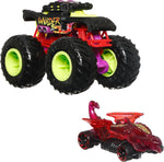Hot Wheels Oχήματα Monster Trucks με Αυτοκινητάκι Invader (HDB95) - Fun Planet