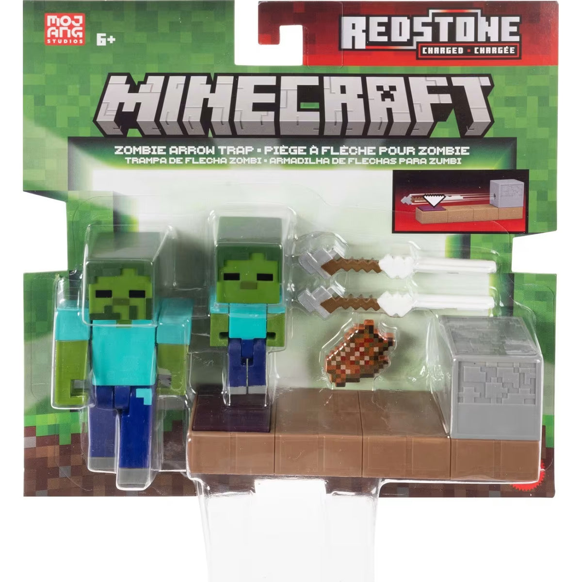 Minecraft Φιγούρα & Αξεσουάρ Zombie Arrow Trap (JKK03)