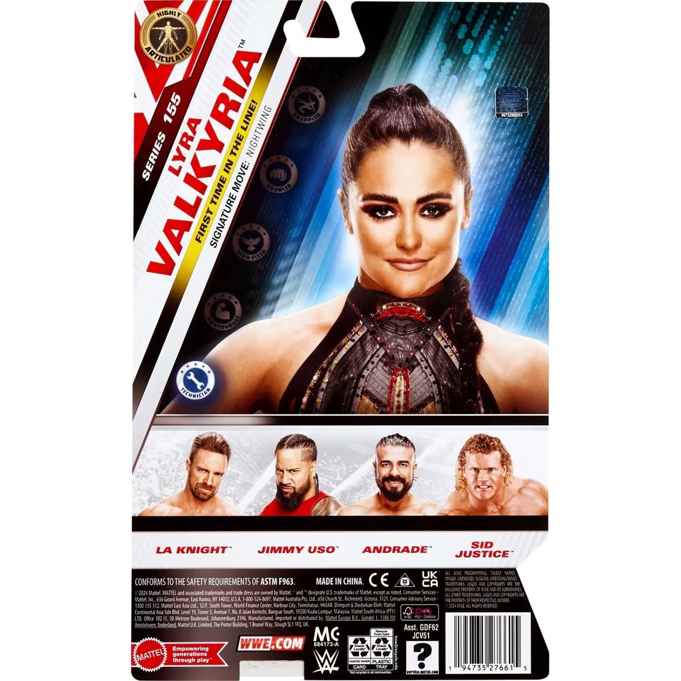 WWE Φιγούρα 17εκ Main Event Series 155 Lyra Valkyria (JCV51)