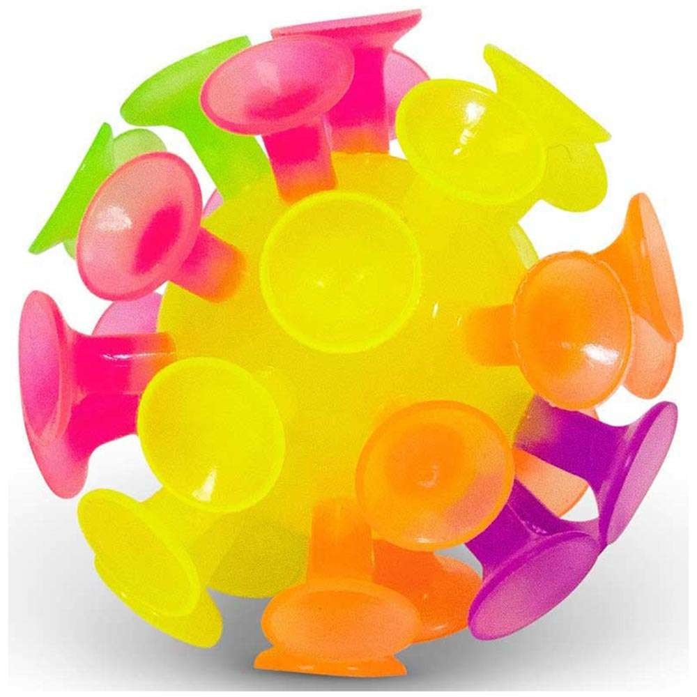 Mega Light Up Sucker Ball Ζουληχτή Μπάλα με Βεντούζες και Φως που Αναβοσβήνει 1 τεμάχιο (SV21951)