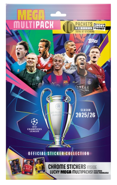 Champions League 2025/2026 Topps Αυτοκόλλητα Mega Multi Pack (CS25-MMP1010.T01)