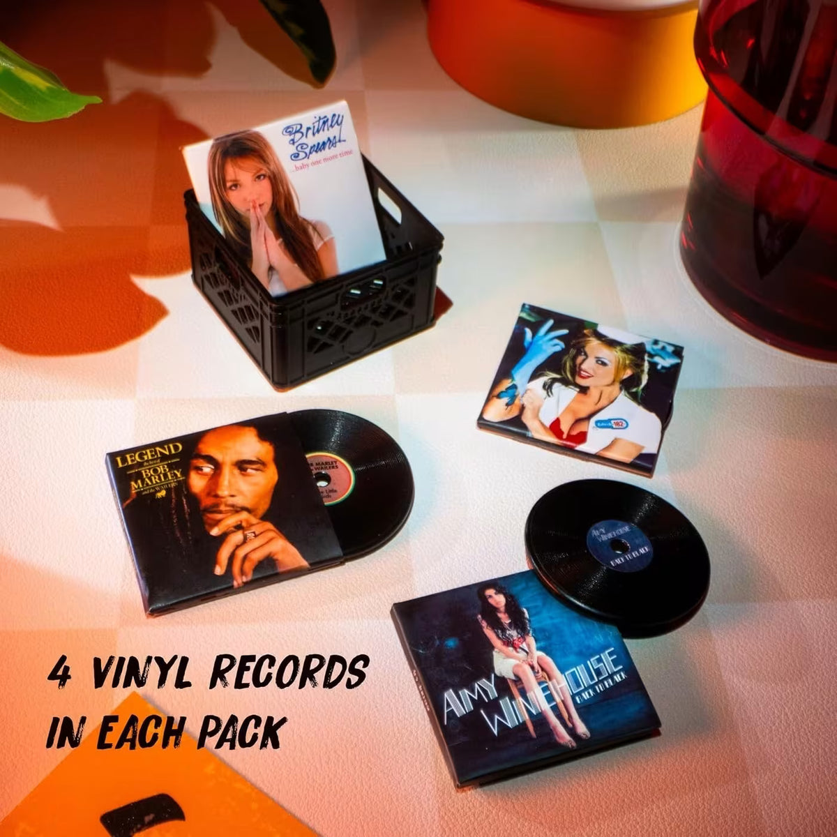 MGA Entertainment MGA's Miniverse Real Music Mini Vinyl Records 4 Playable Mini Records (247906) - Fun Planet