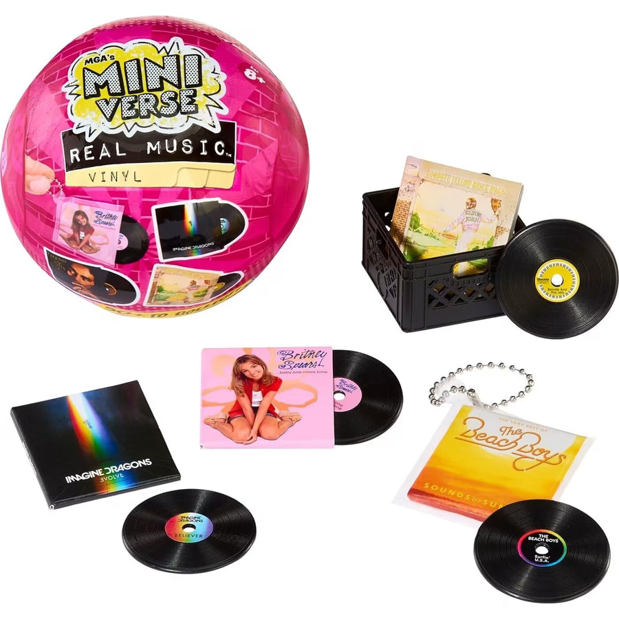 MGA Entertainment MGA's Miniverse Real Music Mini Vinyl Records 4 Playable Mini Records (247906) - Fun Planet