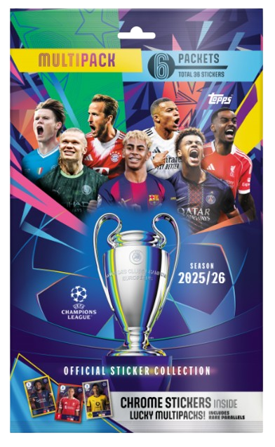 Champions League 2025/2026 Topps Αυτοκόλλητα Multi Pack (CS25-MP1013.T01) - Fun Planet