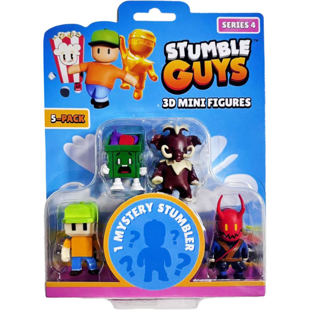 Stumble Guys 3D Mini Figures Series 4 5 Pack (40005) - Fun Planet
