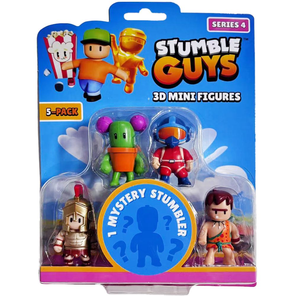 Stumble Guys 3D Mini Figures Series 4 5 Pack (40005) - Fun Planet