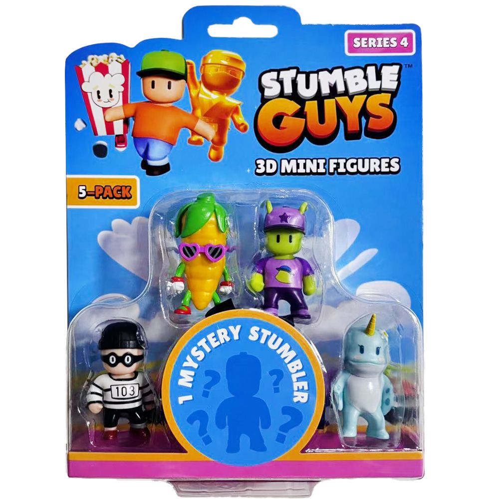 Stumble Guys 3D Mini Figures Series 4 5 Pack (40005) - Fun Planet