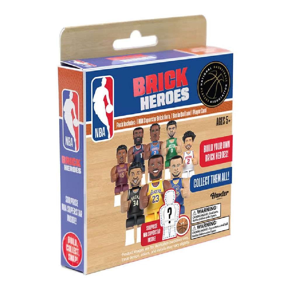 NBA Brick Heroes Μίνι Φιγούρα NBA Superstar σε Κουτάκι Έκπληξη (NBA00000) - Fun Planet