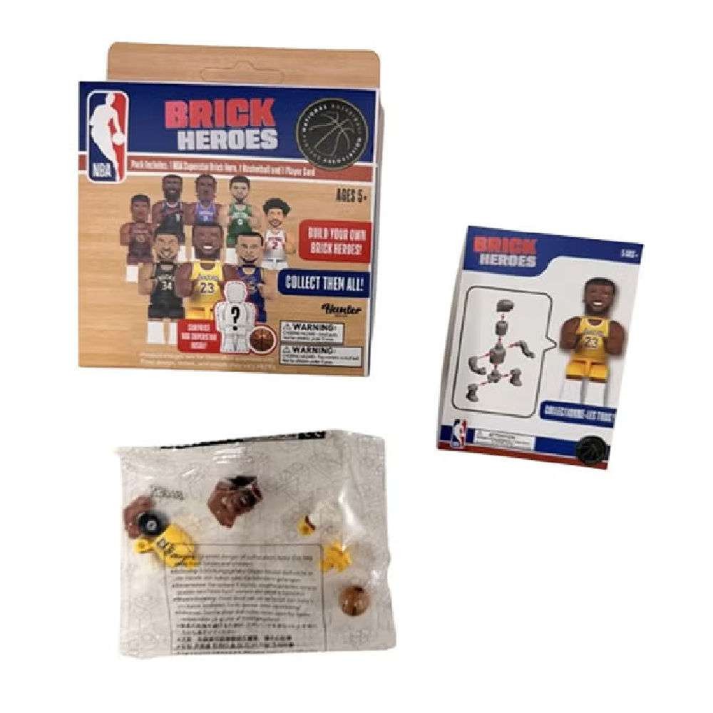 NBA Brick Heroes Μίνι Φιγούρα NBA Superstar σε Κουτάκι Έκπληξη (NBA00000) - Fun Planet