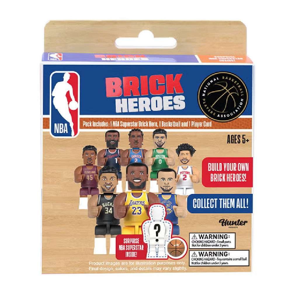 NBA Brick Heroes Μίνι Φιγούρα NBA Superstar σε Κουτάκι Έκπληξη (NBA00000) - Fun Planet