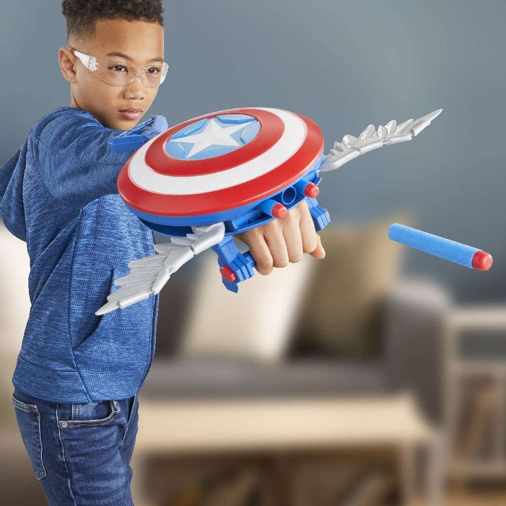 Marvel Captain America Brave New World Nerf Skyshot Blaster Role Play (F9302) - Fun Planet