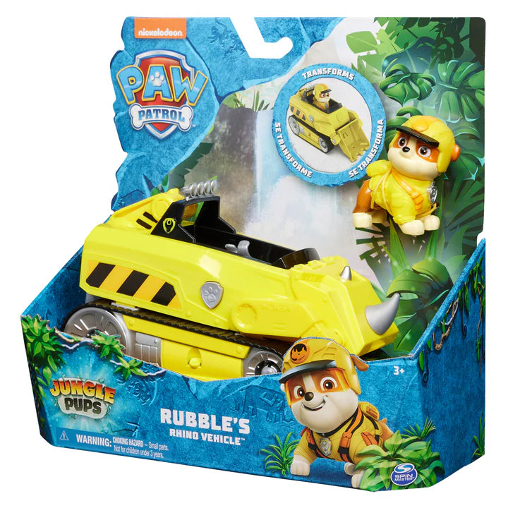 Paw Patrol Jungle Pups Rubble's Rhino Vehicle (20143427) - Fun Planet