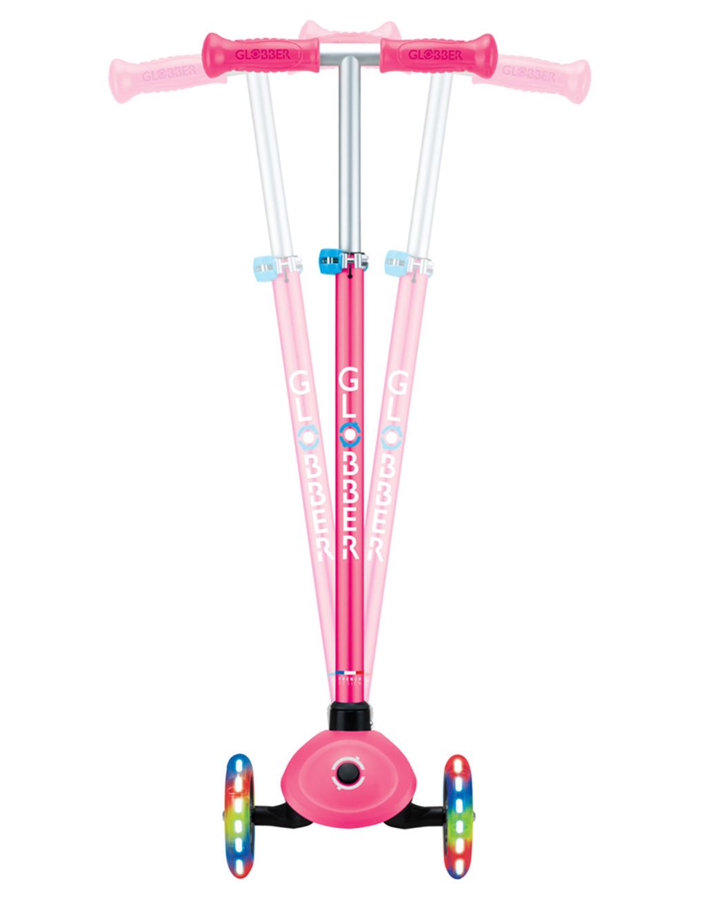 Globber Scooter Primo Plus Lights Fuchsia (442-610-4) - Fun Planet