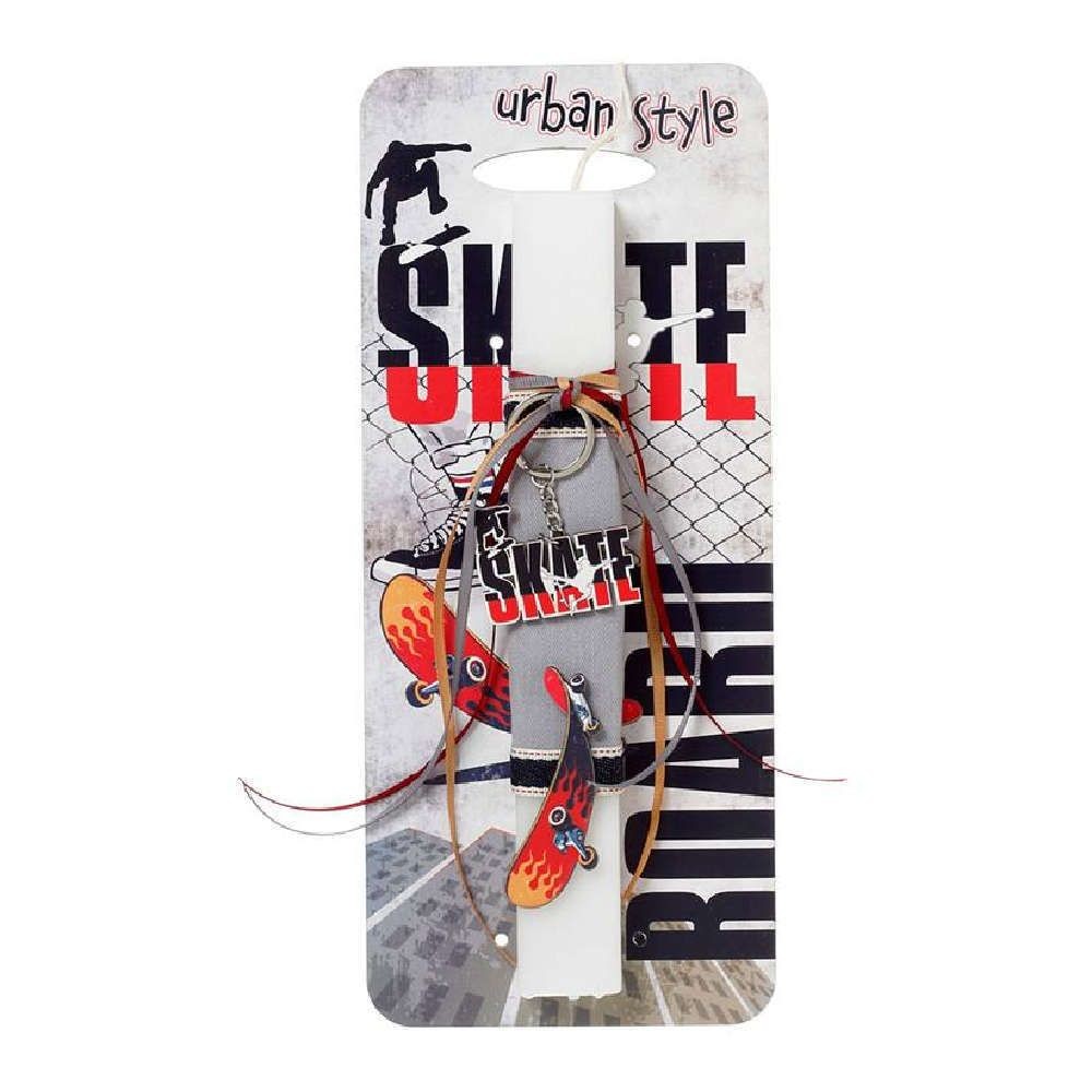 Λαμπάδα Πασχαλινή Στολισμένη με Πλάτη Skateboard (41-1161) - Fun Planet