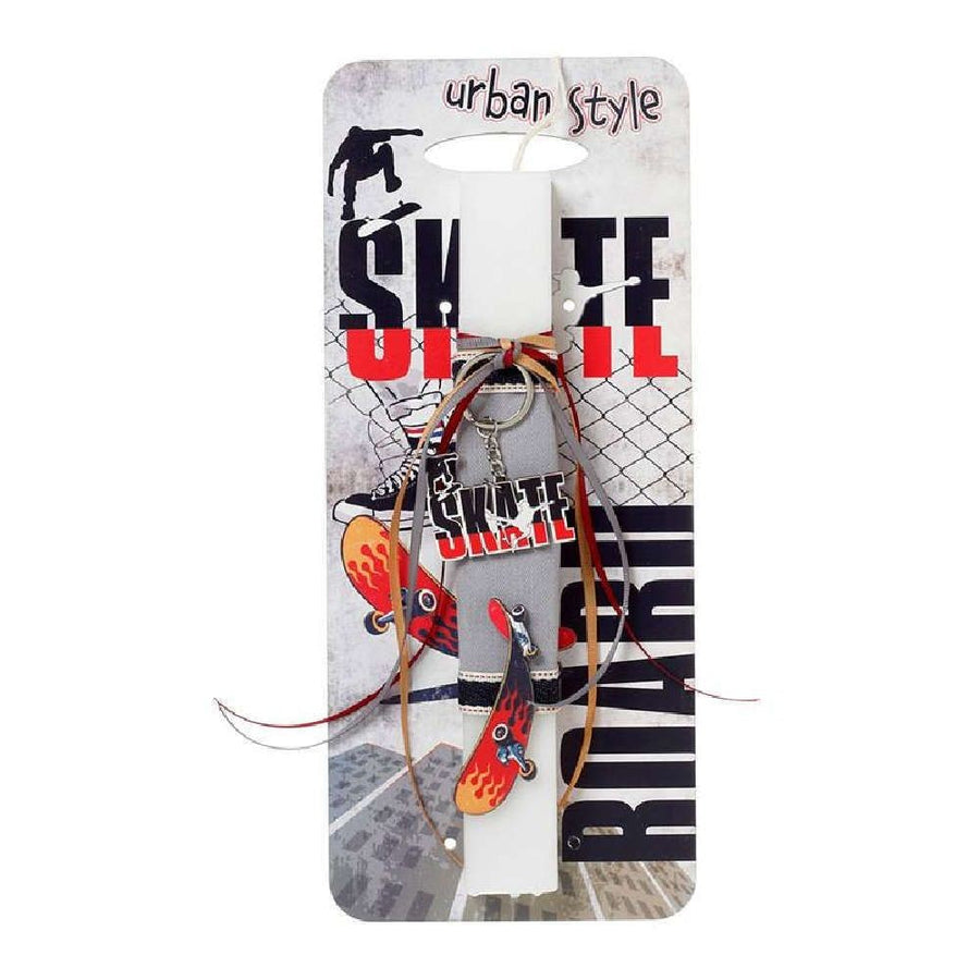 Λαμπάδα Πασχαλινή Στολισμένη με Πλάτη Skateboard (41-1161) - Fun Planet