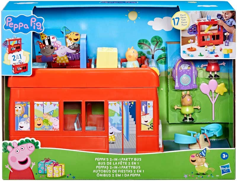 Peppa Pig Peppas 2 in 1 Party Bus (F8881) - Fun Planet