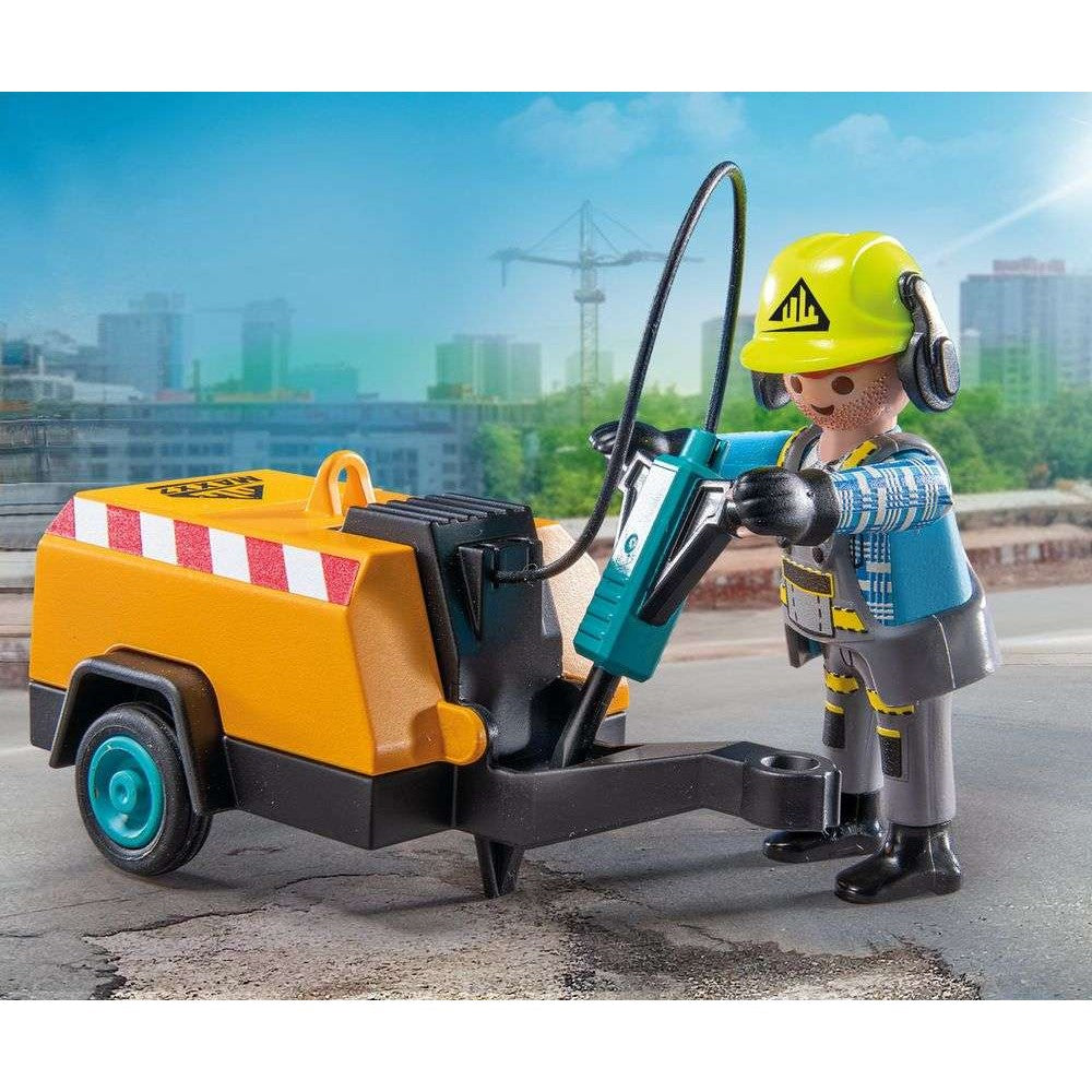 Playmobil Action Heroes Εργάτης με Κομπρεσέρ (71752) - Fun Planet