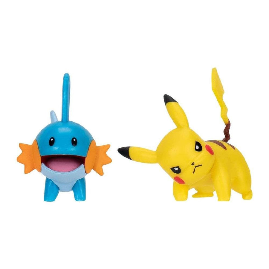 Pokemon Φιγούρές Μάχης Σετ Pack First Partner W04 Pikachu & Mudkip (PKW3592) - Fun Planet