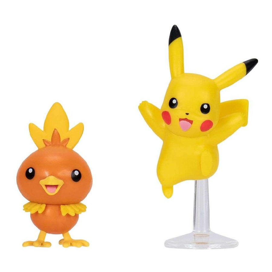 Pokemon Φιγούρές Μάχης Σετ Pack First Partner W04 Pikachu & Torchic (PKW3591) - Fun Planet