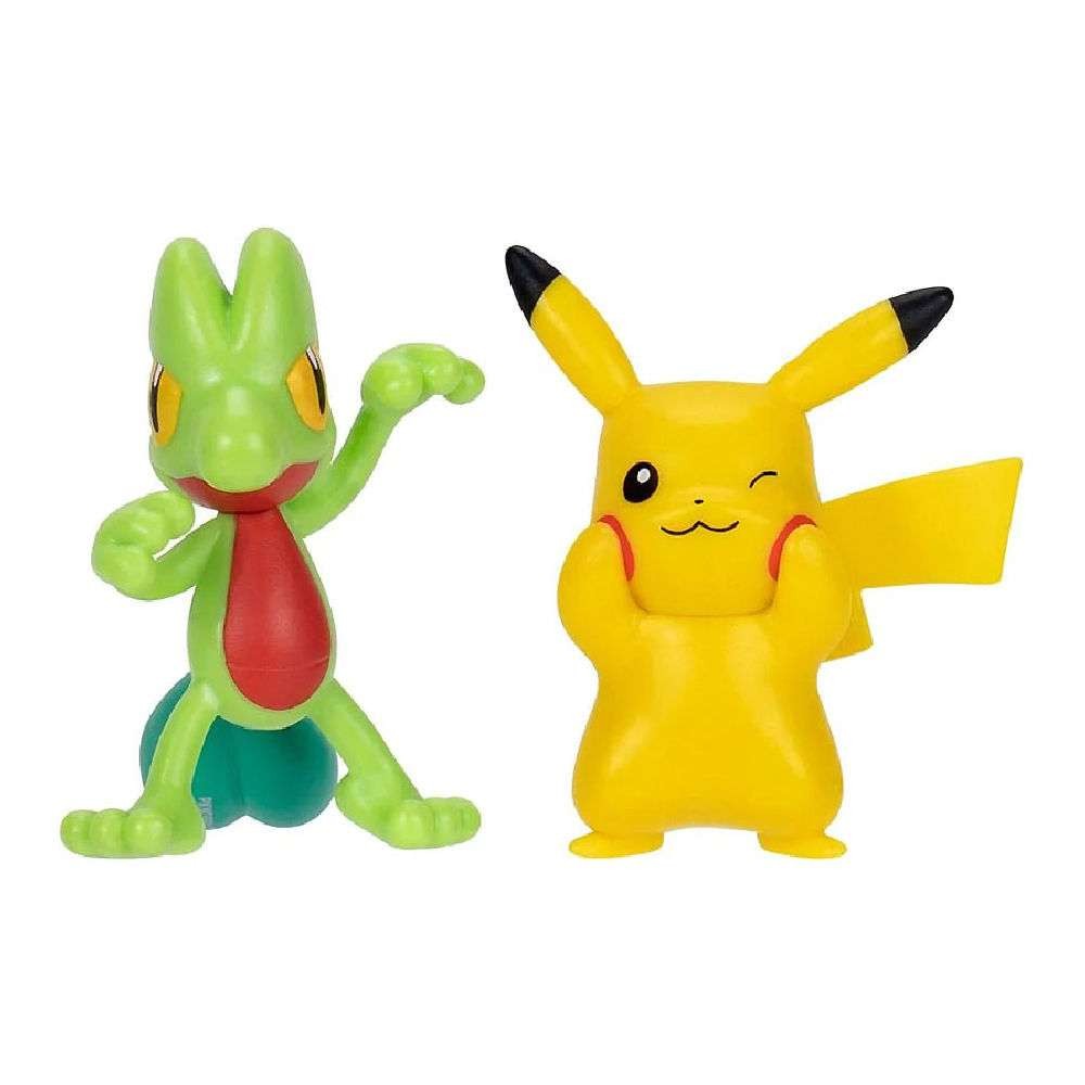 Pokemon Φιγούρές Μάχης Σετ Pack First Partner W04 Pikachu & Treecko (PKW3593) - Fun Planet