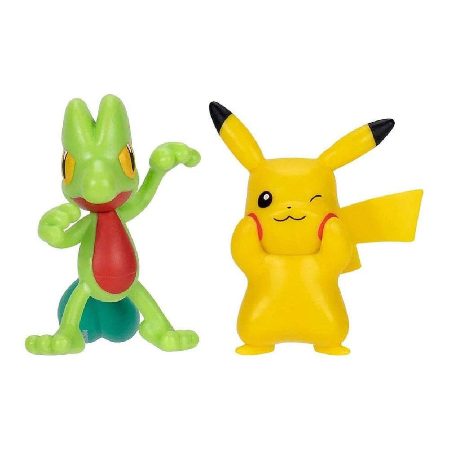 Pokemon Φιγούρές Μάχης Σετ Pack First Partner W04 Pikachu & Treecko (PKW3593) - Fun Planet