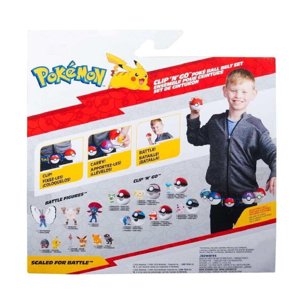 Pokemon Clip 'N' Go Poke Ball με Ζώνη Σετ Cubone & Poke Balls W15 (PKW3644) - Fun Planet