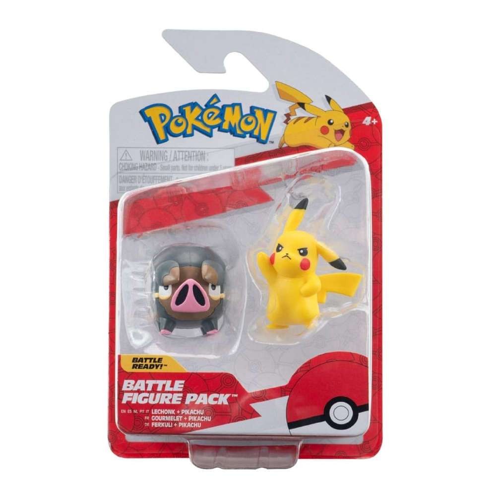 Pokemon Φιγούρες Μάχης Σετ Pack Pikachu & Lechonk Wave 17 (PKW3566) - Fun Planet
