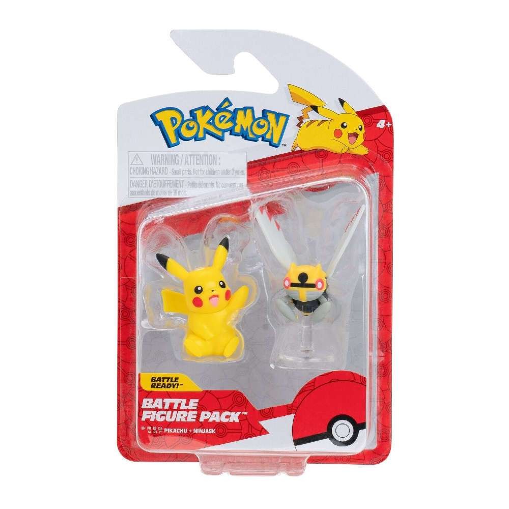 Pokemon Φιγούρες Μάχης Σετ Pack Pikachu & Ninjask Wave 18 (PKW3576) - Fun Planet