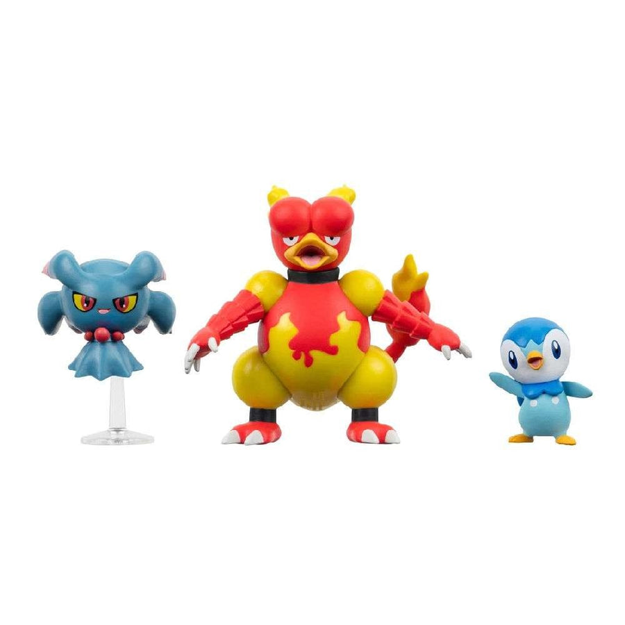 Pokemon Φιγούρές Μάχης Σετ 3 W20 Misdreavus, Piplup & Magmar Wave 20 (PKW3604) - Fun Planet
