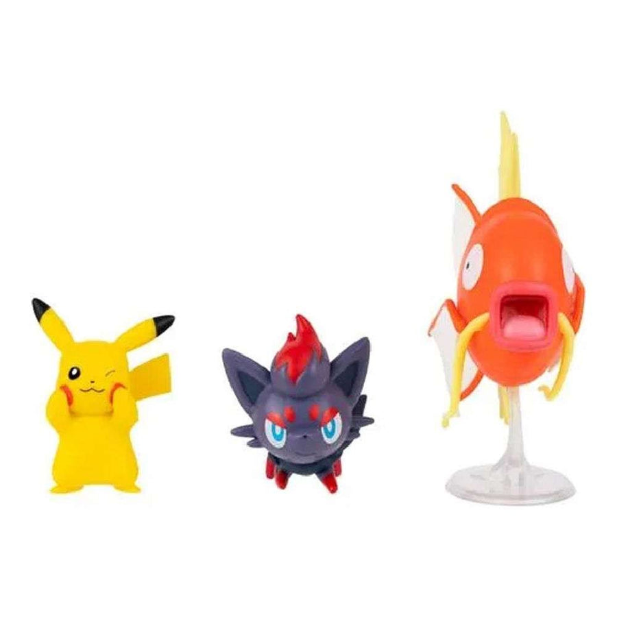 Pokemon Σετ με 3 Φιγούρες Μάχης Pikachu, Zorua & Magikarp Wave 26 (PKW4090)