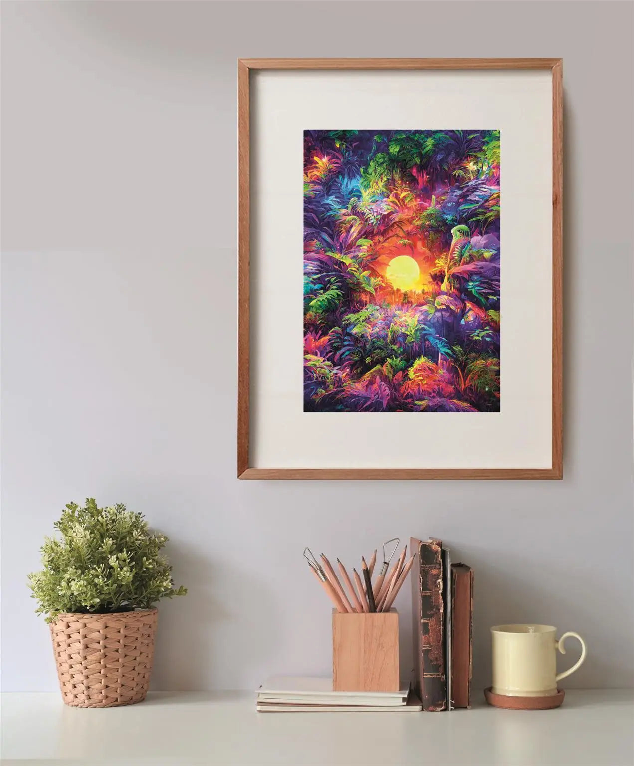 Clementoni Παζλ High Quality Collection Psychedelic Jungle Sunrise 500 τμχ - Compact Box (1220-35530) - Fun Planet