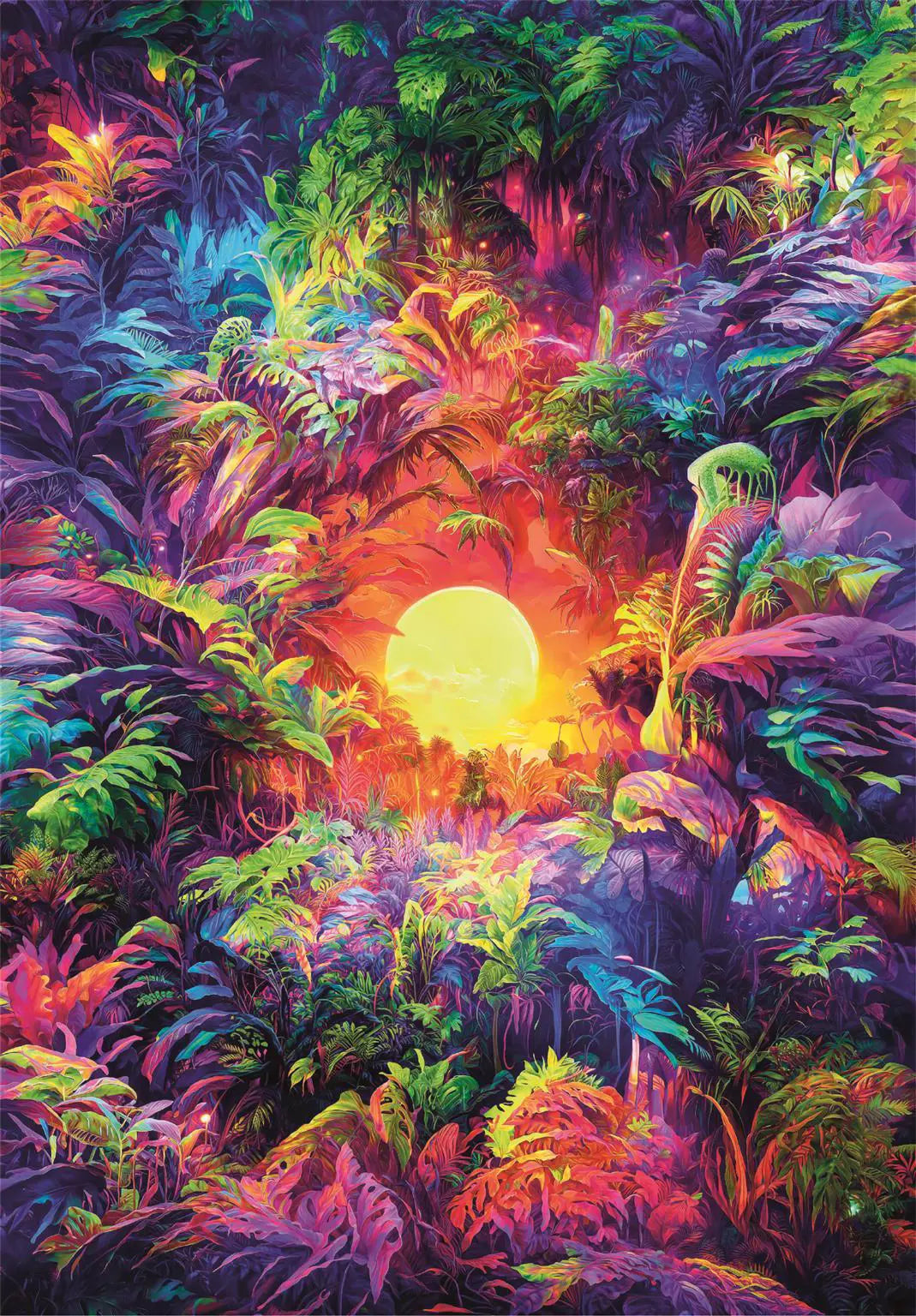 Clementoni Παζλ High Quality Collection Psychedelic Jungle Sunrise 500 τμχ - Compact Box (1220-35530) - Fun Planet