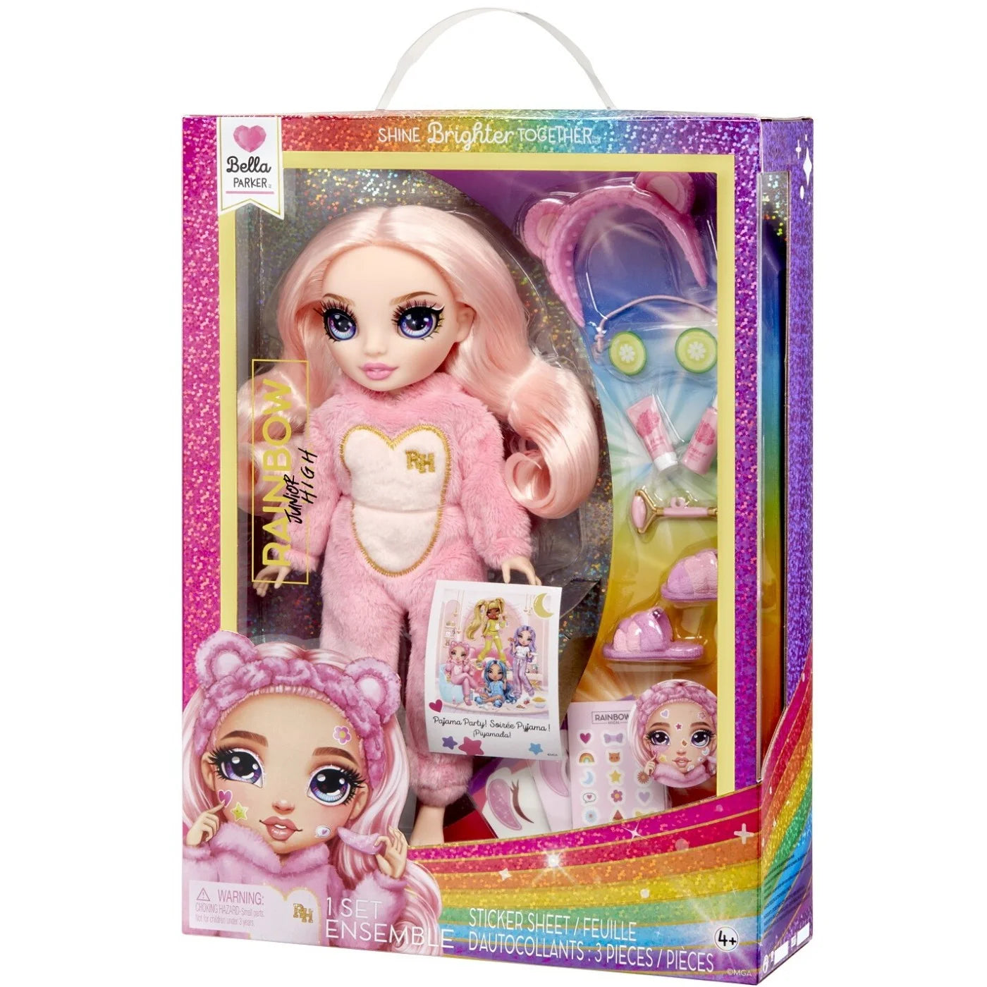MGA Rainbow High Junior High PJ Party Κούκλα Bella Pink (503675) - Fun Planet