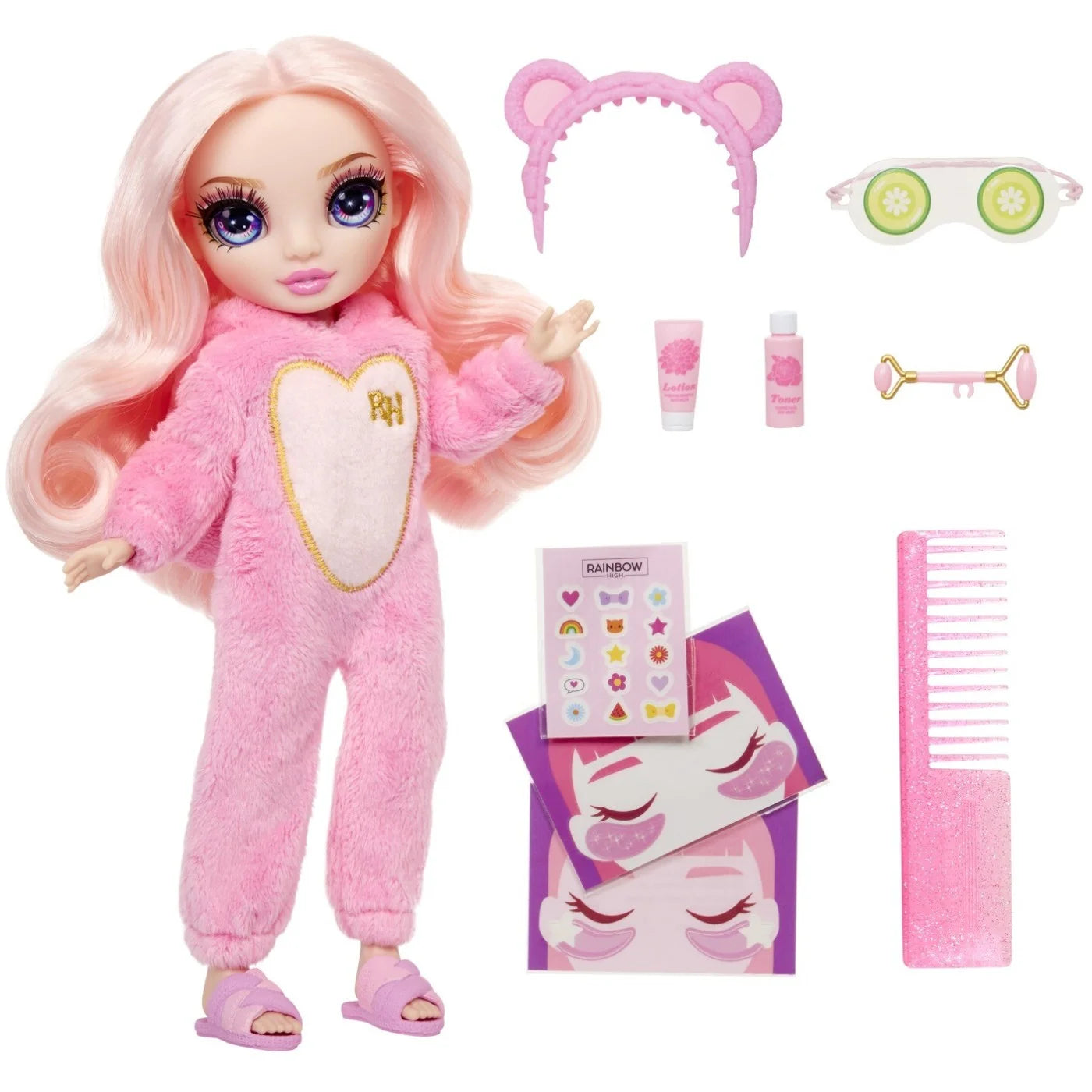 MGA Rainbow High Junior High PJ Party Κούκλα Bella Pink (503675) - Fun Planet