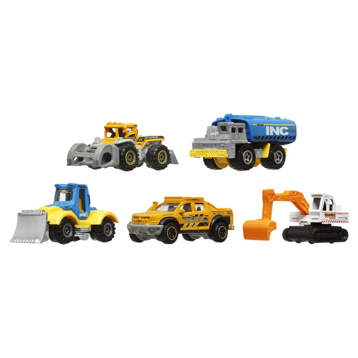 Matchbox Aυτοκινητάκια Σετ των 5 MBX Construction VII (JBX40) - Fun Planet