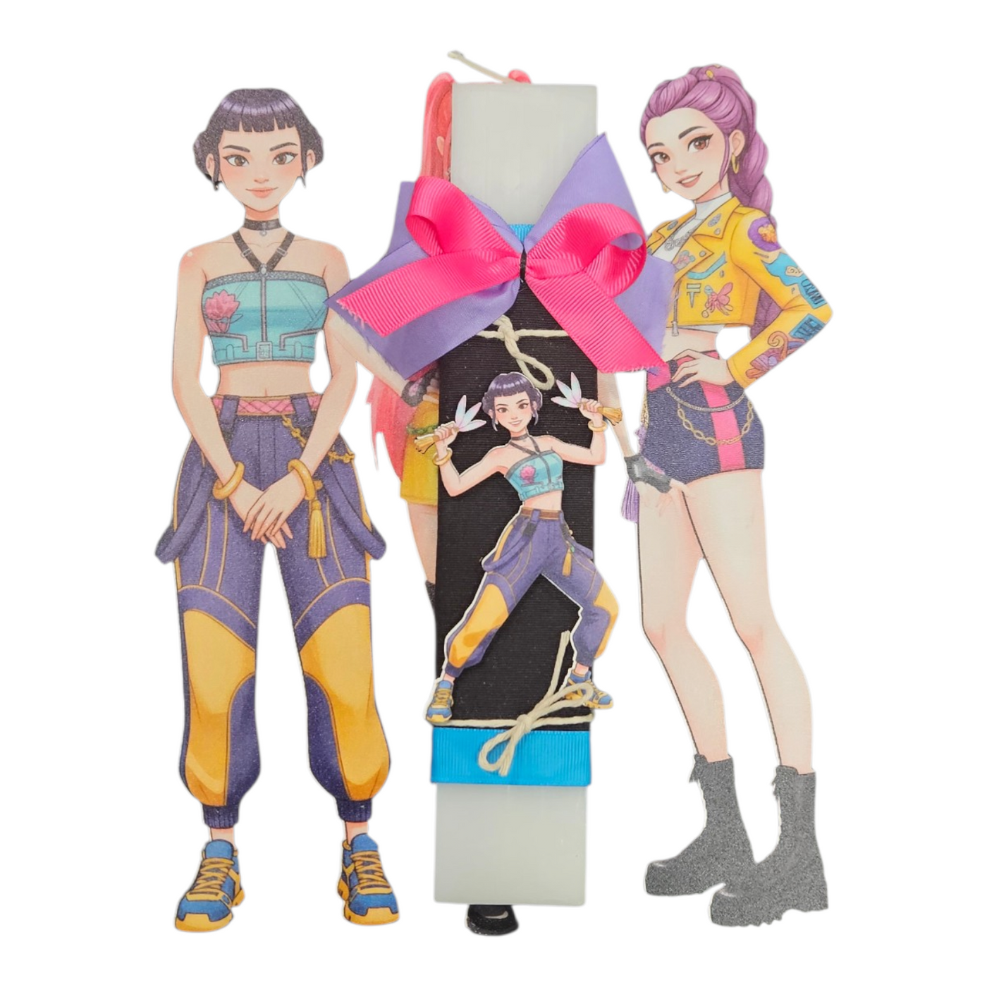 Λαμπάδα K-Pop Demon Hunters Ζόει & Κουτί Δώρου (LT2026020)