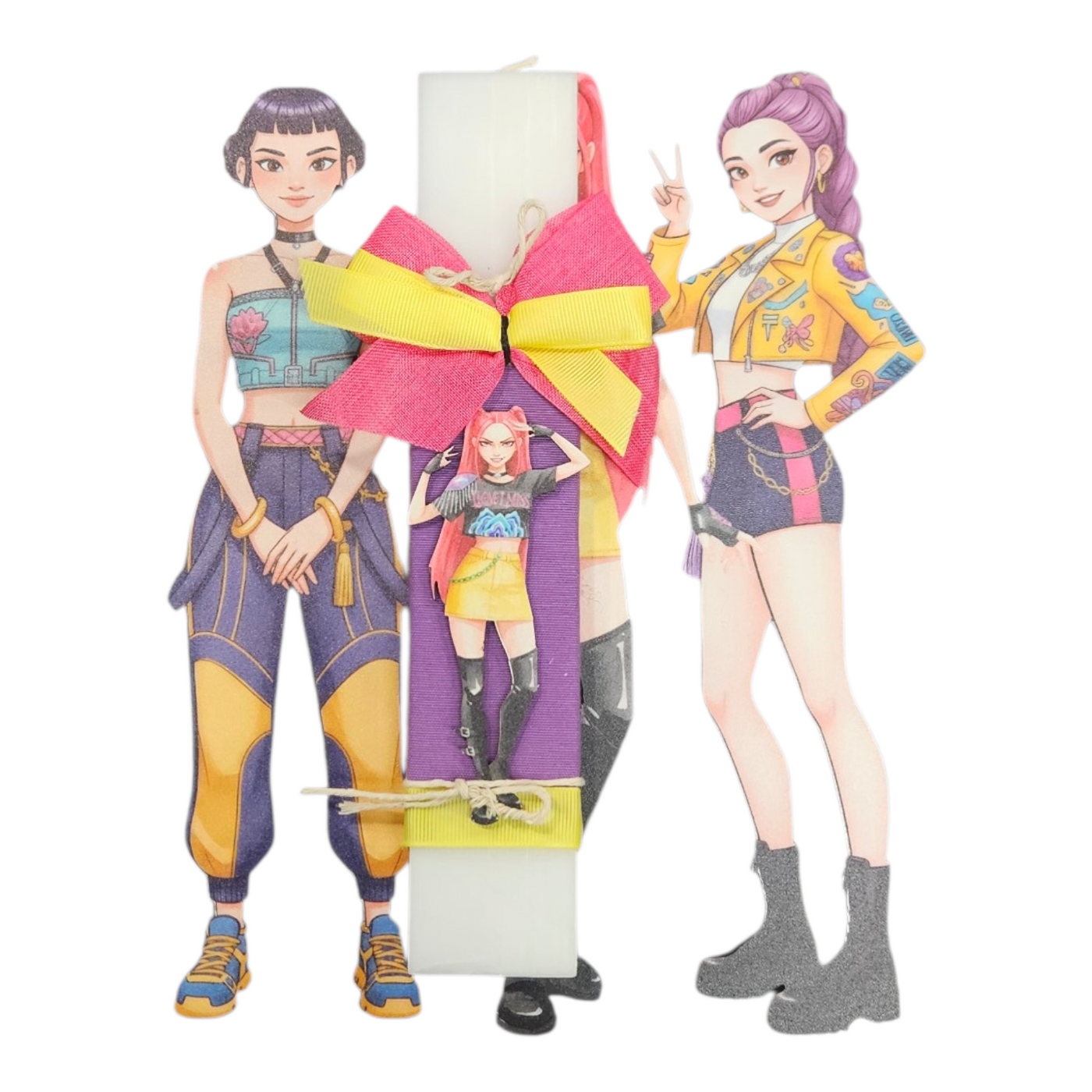 Λαμπάδα K-Pop Demon Hunters  Μίρα & Κουτί Δώρου (LT2026019)