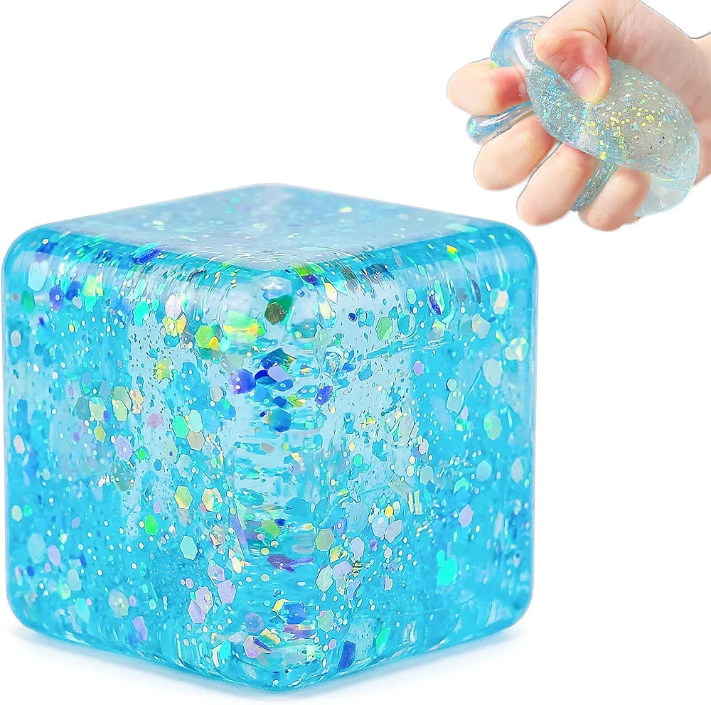 Squeezy Squishy Cube Κύβος σε Διάφορα Χρώματα (6998)
