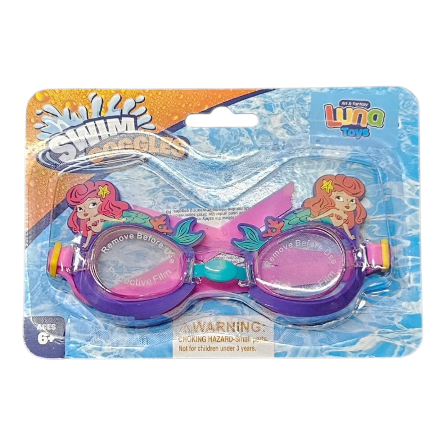 Γυαλιά Κολύμβησης 14,5x2,5x6,5εκ Γοργόνα Luna Toys (622982) - Fun Planet
