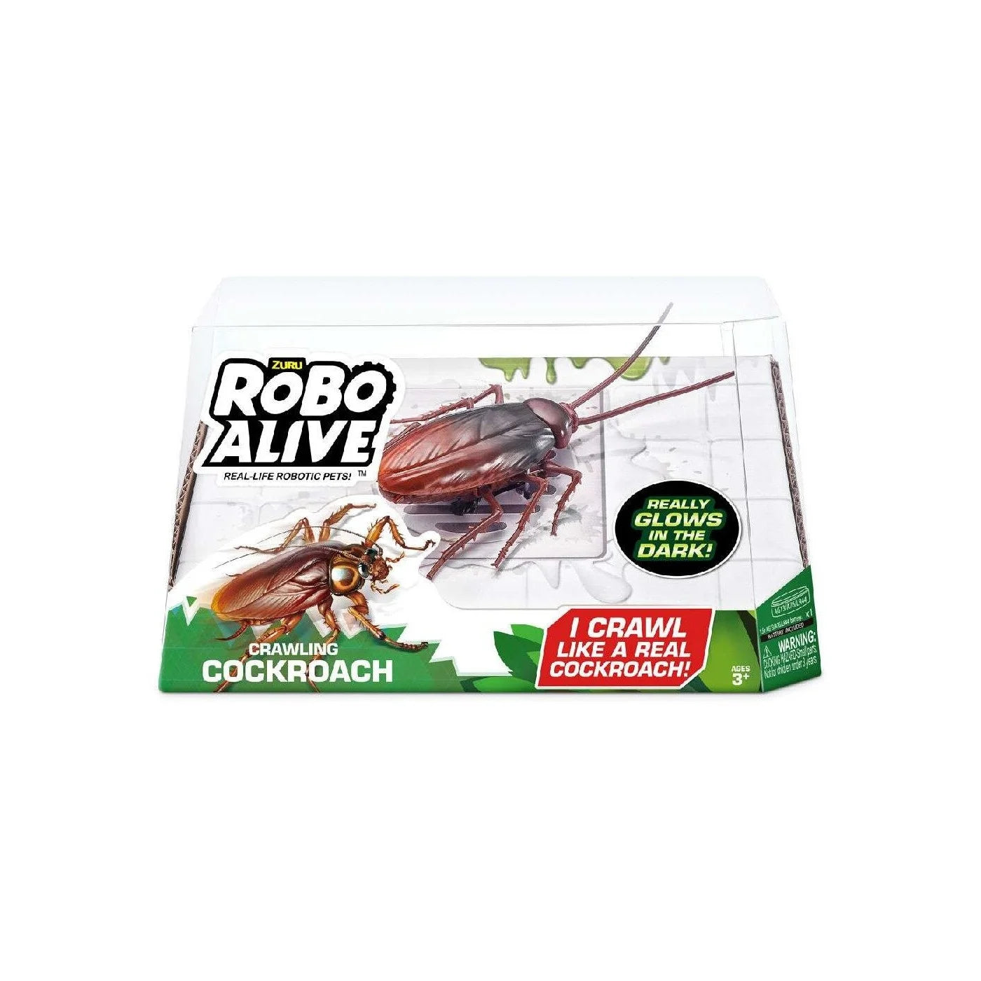 Robo Alive Creepy Crawlies Ρομποτική Κατσαρίδα Που Φωσφορίζει Στο Σκοτάδι (11807152) - Fun Planet